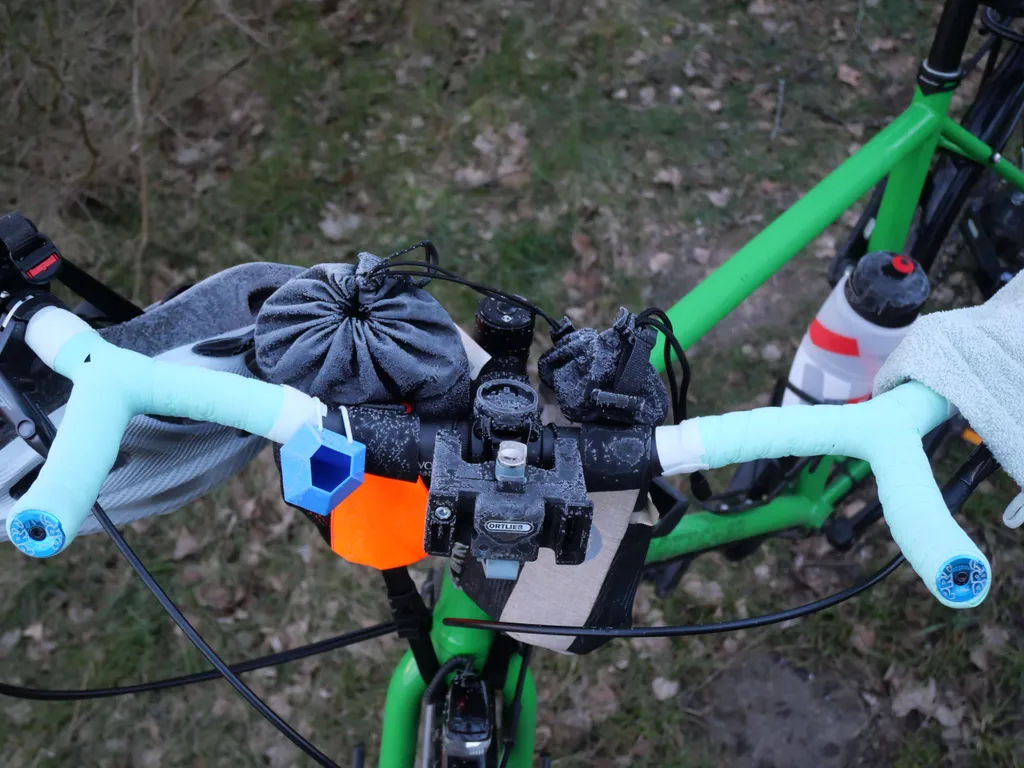 Frost am Fahrradlenker